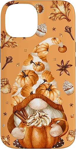 Miniatura 4 de iPhone 13 - Funda con diseño de gnomo de Acción de Gracias, diseño de calabaza y especias