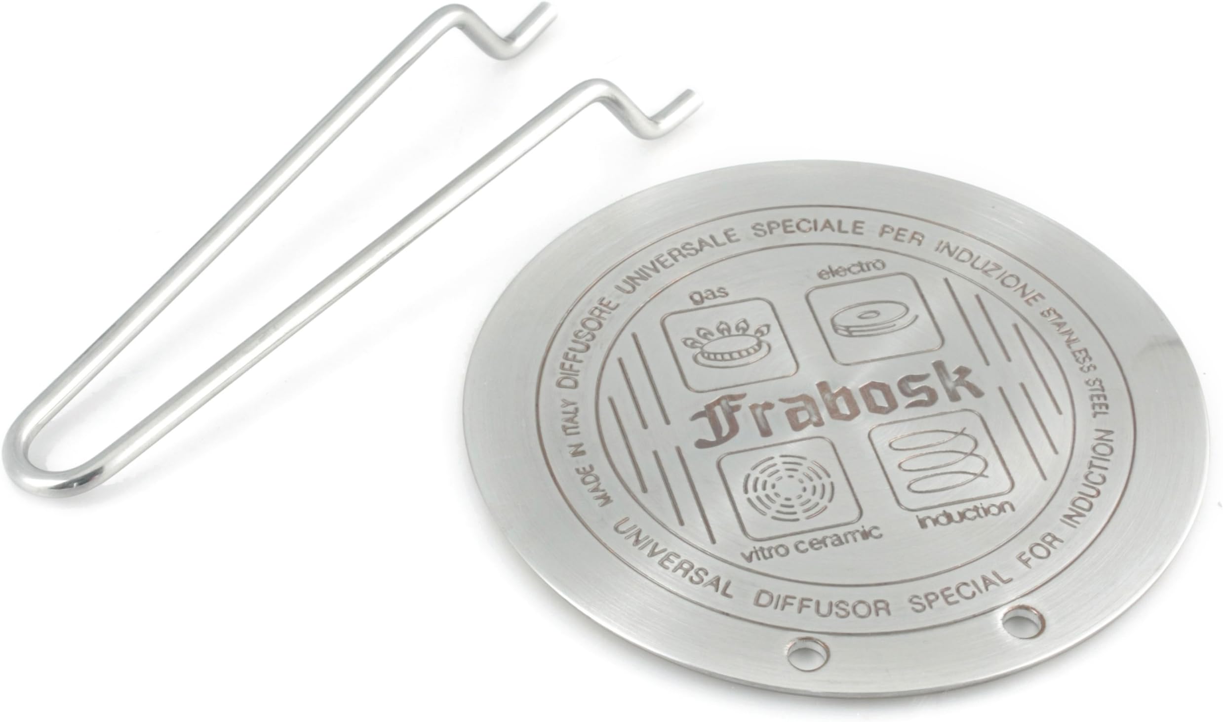 Frabosk Induction Diffuser, Steel, Silver, 22 cm