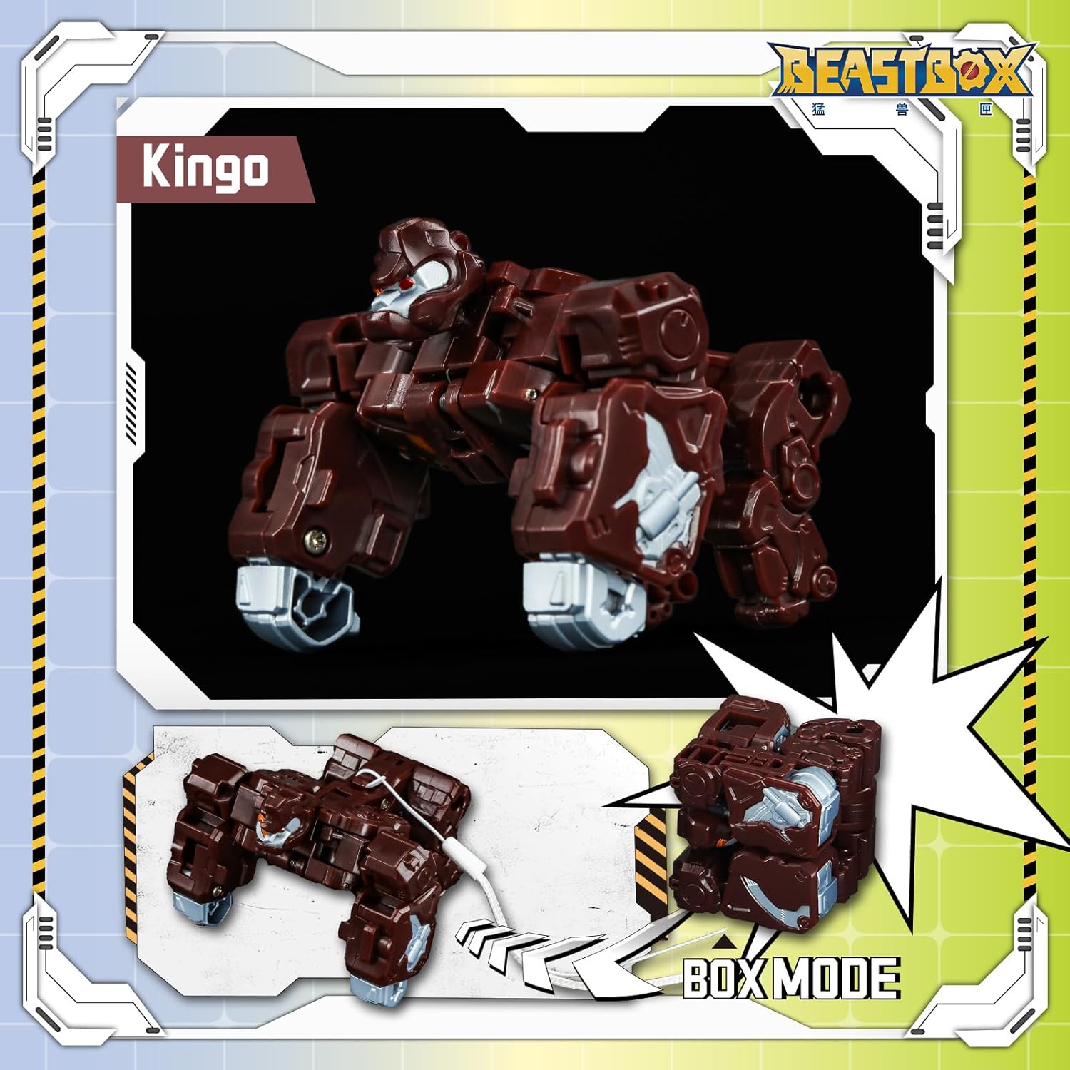 BEASTBOX Swin GO VOL Whole Set Deformation Toys Action Figure, Converting Toys in Mecha and Cube, Perfect Birthday Party Gift for Teens and Adults - Image 5