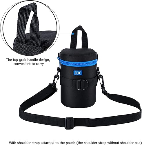 Vista 33 de JJC Funda profesional para lente de cámara para Sony FE 3.543 in f2.8 Nikon AF-S 2.165-11.811 in 2.756-11.811 in Canon RF 3.346 in f2 EF