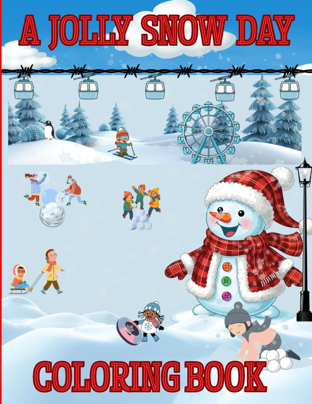 A Jolly Snow Day Coloring Book