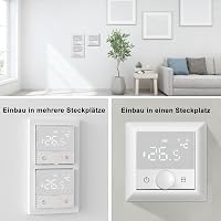 KETOTEK WiFi okos termosztát kazánhoz padlófűtéshez Alexa kompatibilis 4