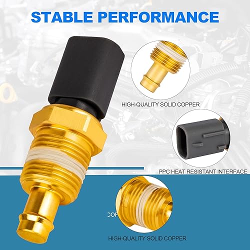 Miniatura 5 de Yeoflagtrade 5149077AB Sensor de temperatura del refrigerante - Sensor de temperatura del refrigerante del motor para Wrangler 08-17 Cherokee 14-19