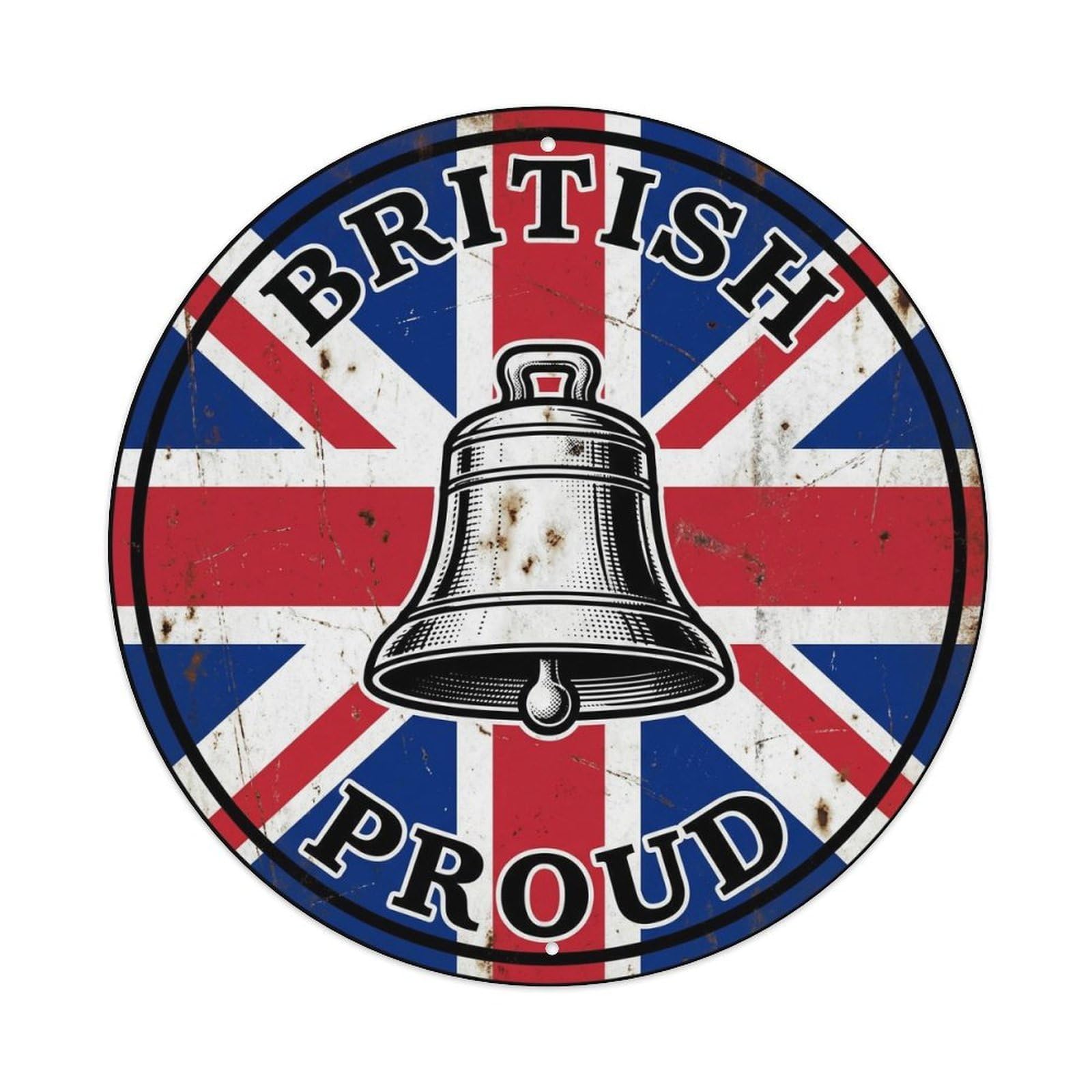 British Proud Morris Bell Folk Culture Heritage Emblem Metal Tin Sign