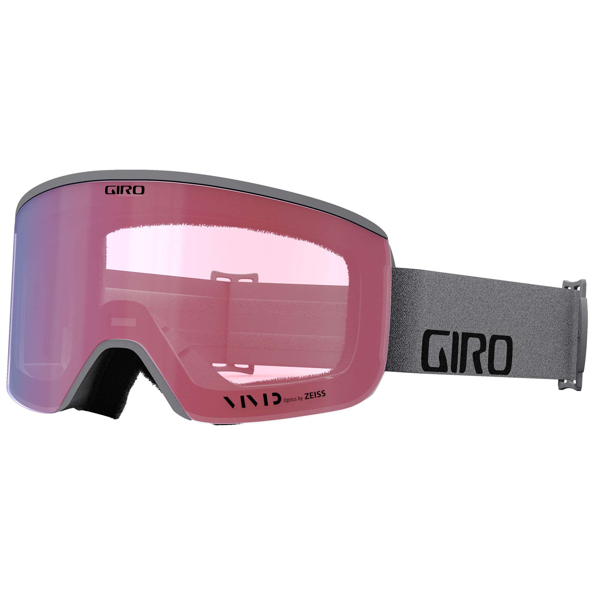 Giro Axis - Gafas de esquí y snowboard para hombre, Gafas Snow, Gafas Nieve, correa gris con lentes infrarrojos VIVID EmberVIVID