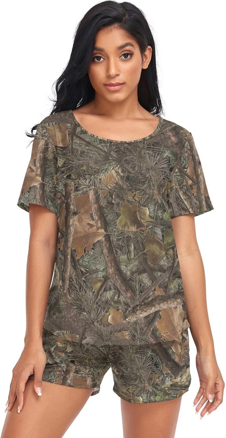 Laprad Women's Pajama Set Soft Short Sleeve 2 Piece Lounge Sleepwear Pjs Sets with Pockets - Image 5