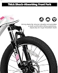Glerc 20 24 Inch Kids Bike, Vélo de montagne pour les garçons et les filles 6-14 ans, 21-Speed Vélo Skyline avec suspension avant et freins à disque, couleurs multiples