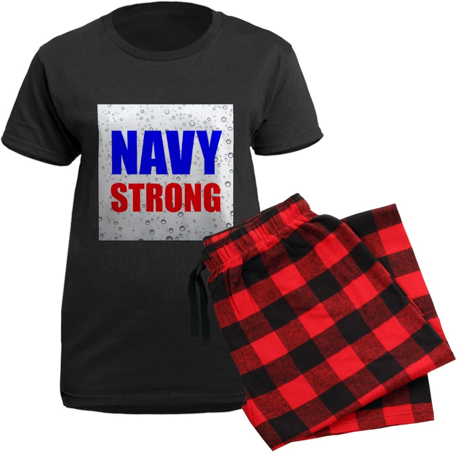 CafePress Navy Strong Pajamas Womens Novelty PJ Sleepwear