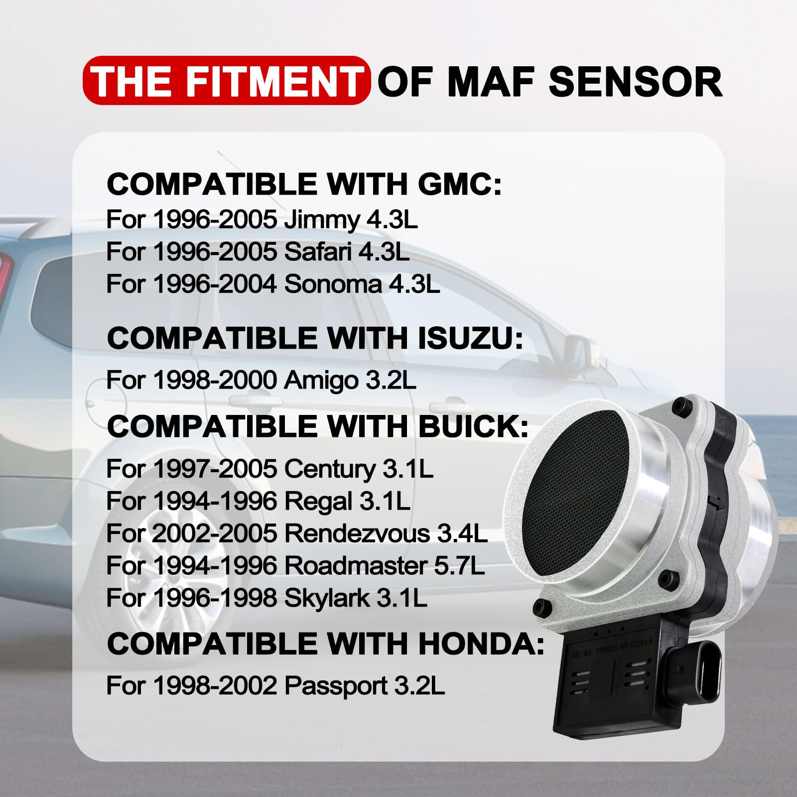 Sensor Maf Chevrolet S10 4.3l 262cu. In. V6 96-97