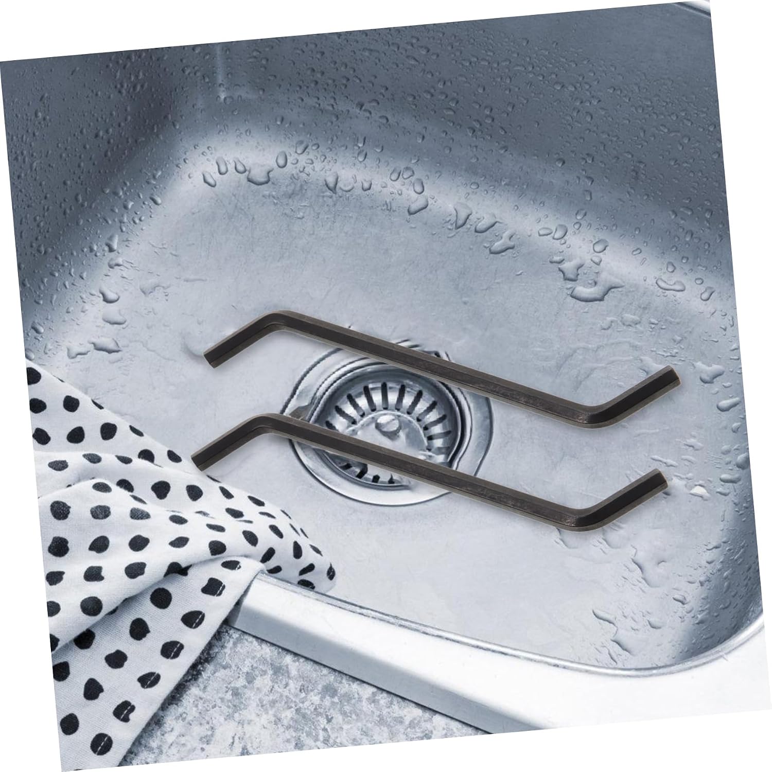 2pcs Garbage Disposal Wrench Tool for Kitchen Sink Durable Chrome-vanadium Easy Unjamming and Installation Essential for Home Waste Disposal Systems