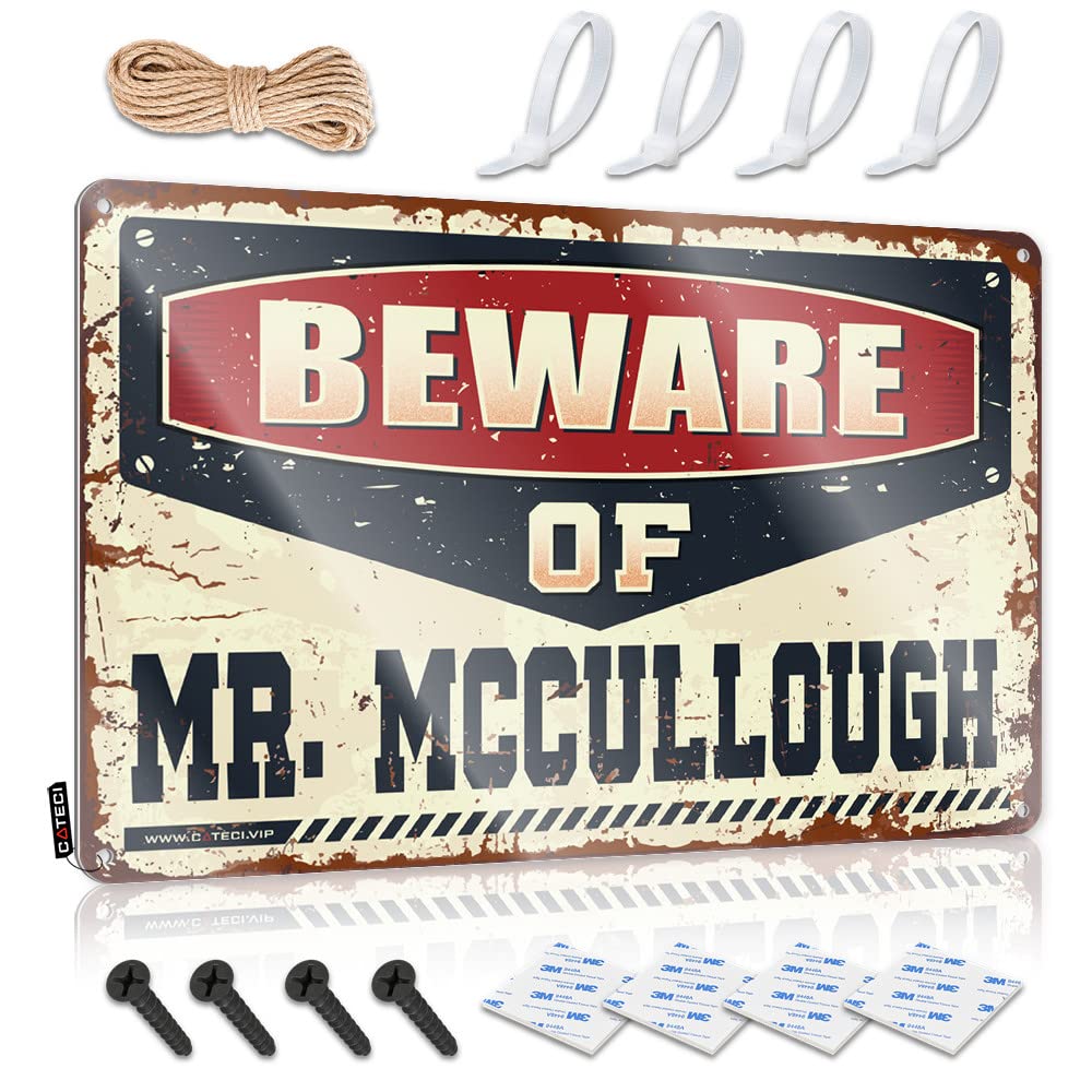 Beware Of Mr. Mccullough Prints Half - Plaques Gift For Wife Vintage Wall Art(30X40CM)