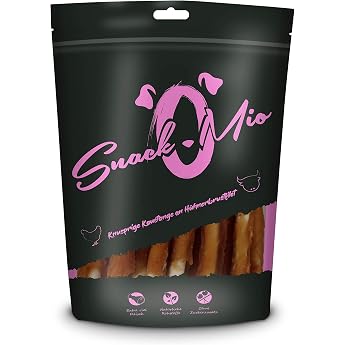 SnackOMio Premium Dog Snack Crispy Chew Stick on Chicken Breast Fillet Grain-Free Pack of 1 1 x 70 g
