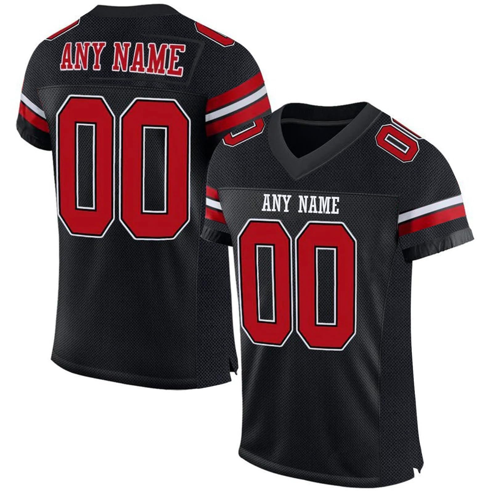 Mens American Football Jersey Personalized Sports T Shirt Quick Dry Breathable Short Sleeve Tee Shirt for Women Kids S-7XL