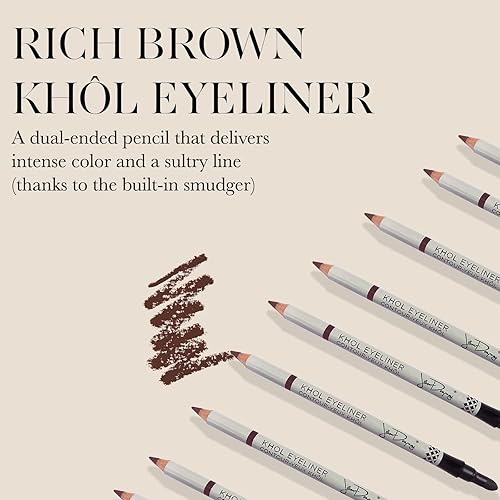 Miniatura 2 de Jillian Dempsey Delineador de ojos Khôl en marrón intenso y tinte de tapa en bronce
