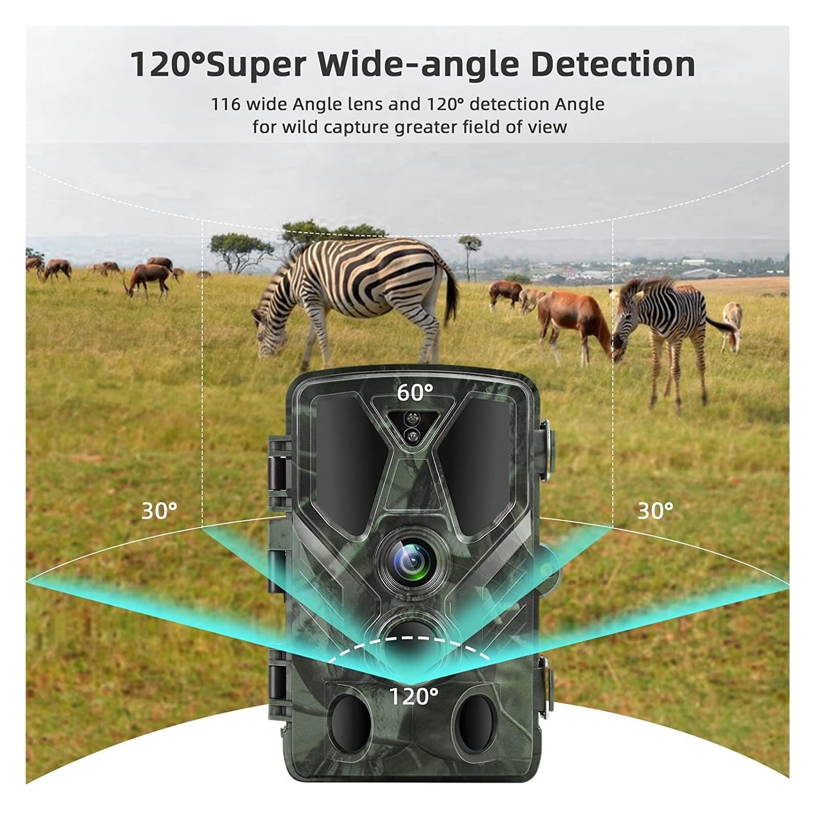 Kamera Obserwacji Dzikiej Przyrody Kamera Obserwacyjna Bezprzewodowe Kamery Myśliwskie Wildlife Night Vision Fotopułapki Monitorujące