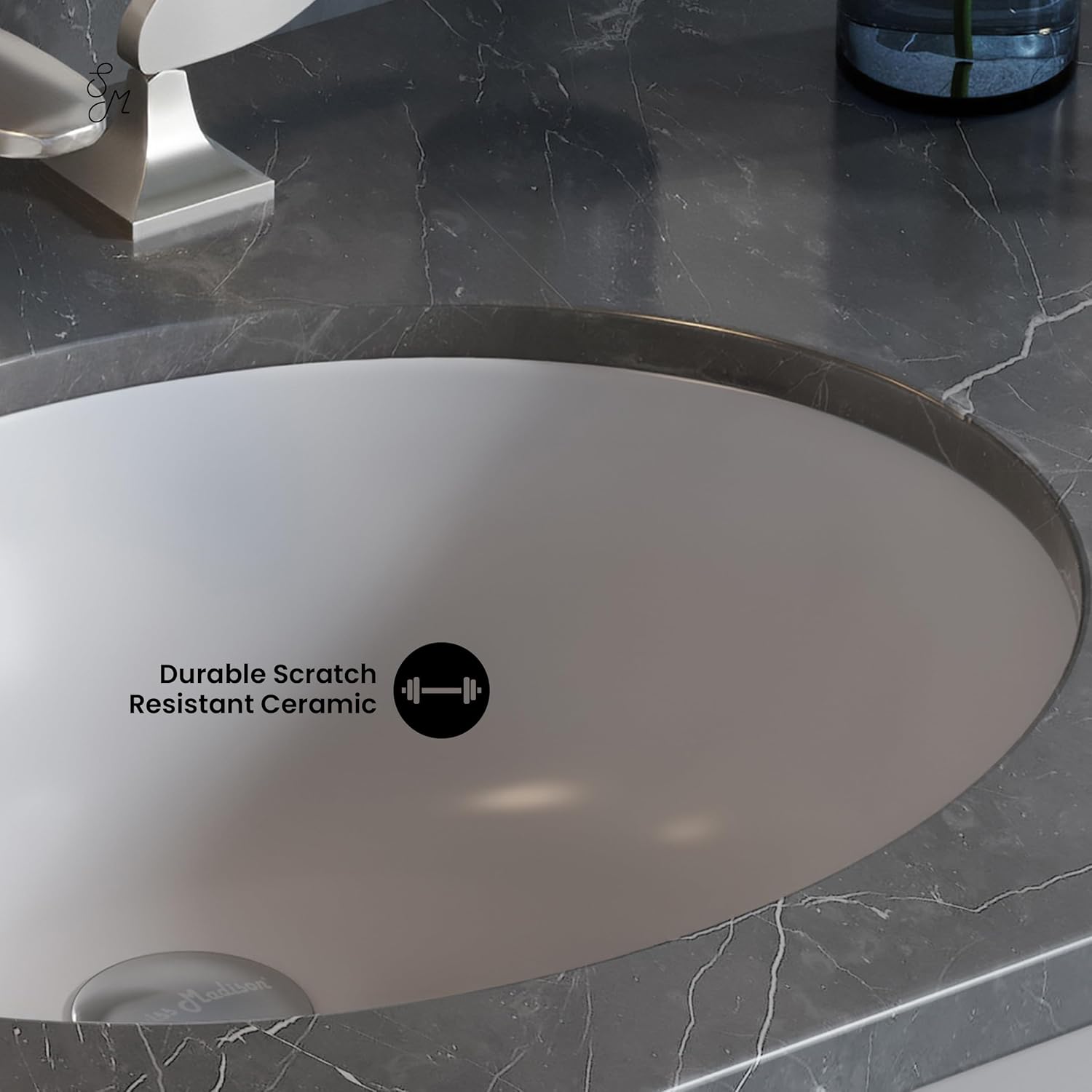 Monaco 18" Oval Under-Mount Bathroom Sink