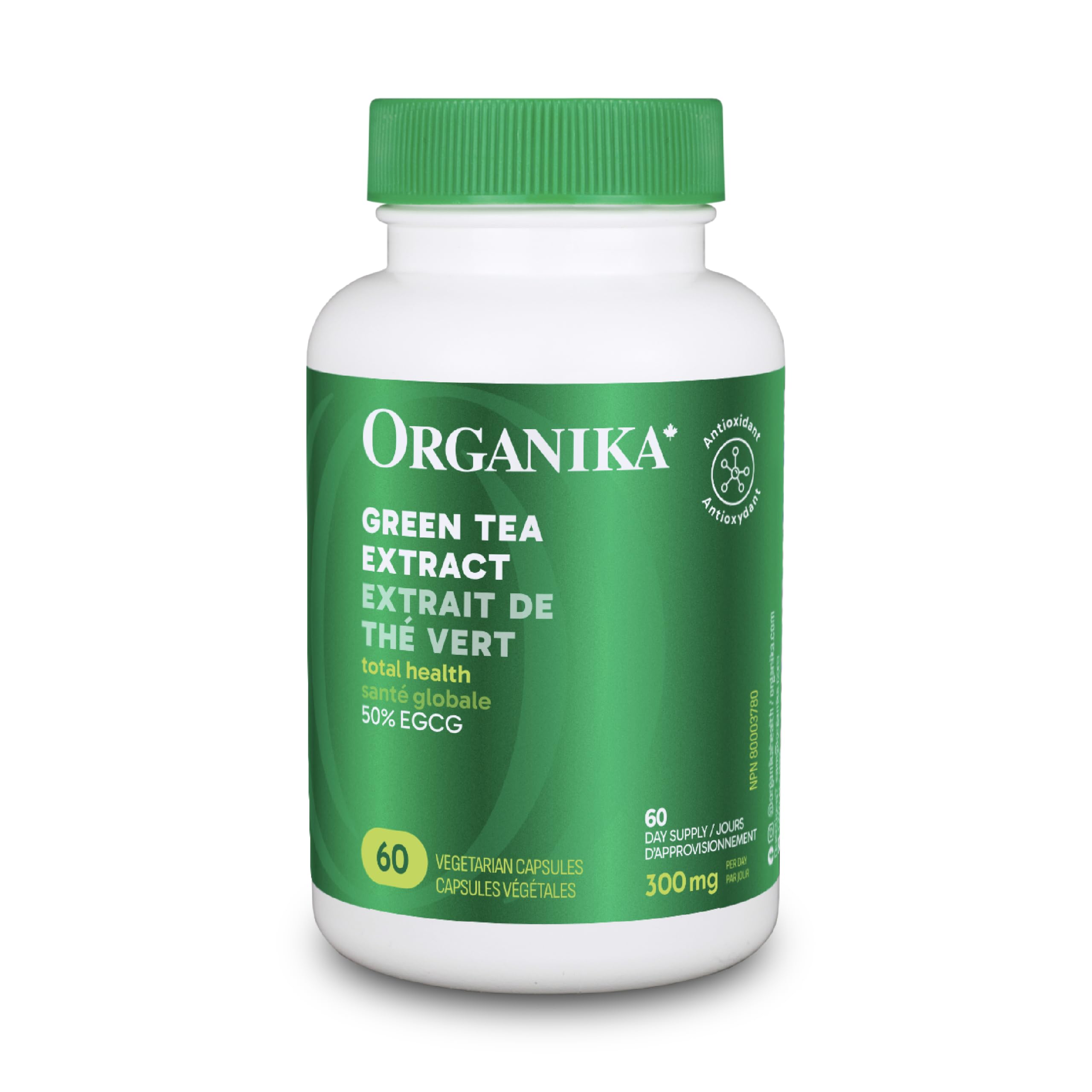 Organika Green Tea Extract 60 Vcaps