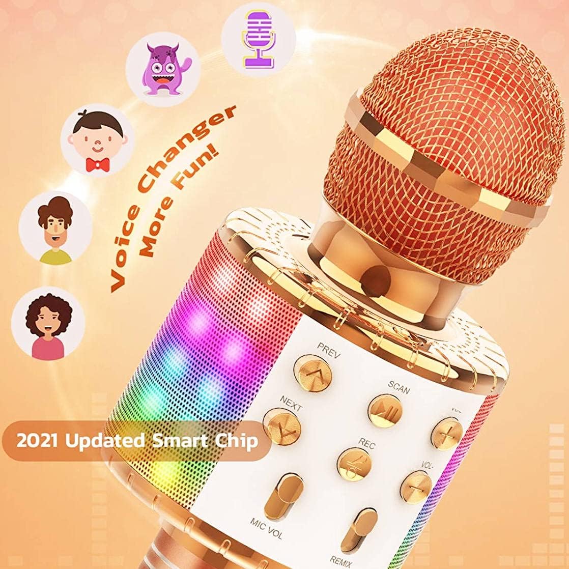 Karaoke Microphone for Kids Gifts, Hot Toys Girls Singing Microphone, Popular Birthday Presents for Teenager image 2