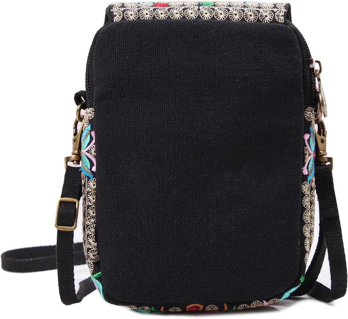 SILKAREA Embroidered Cute Mini Crossbody Bag for Women Small Handbags Wristlet Wallet Bag Cell-phone Pouch Coin Purse - Image 5