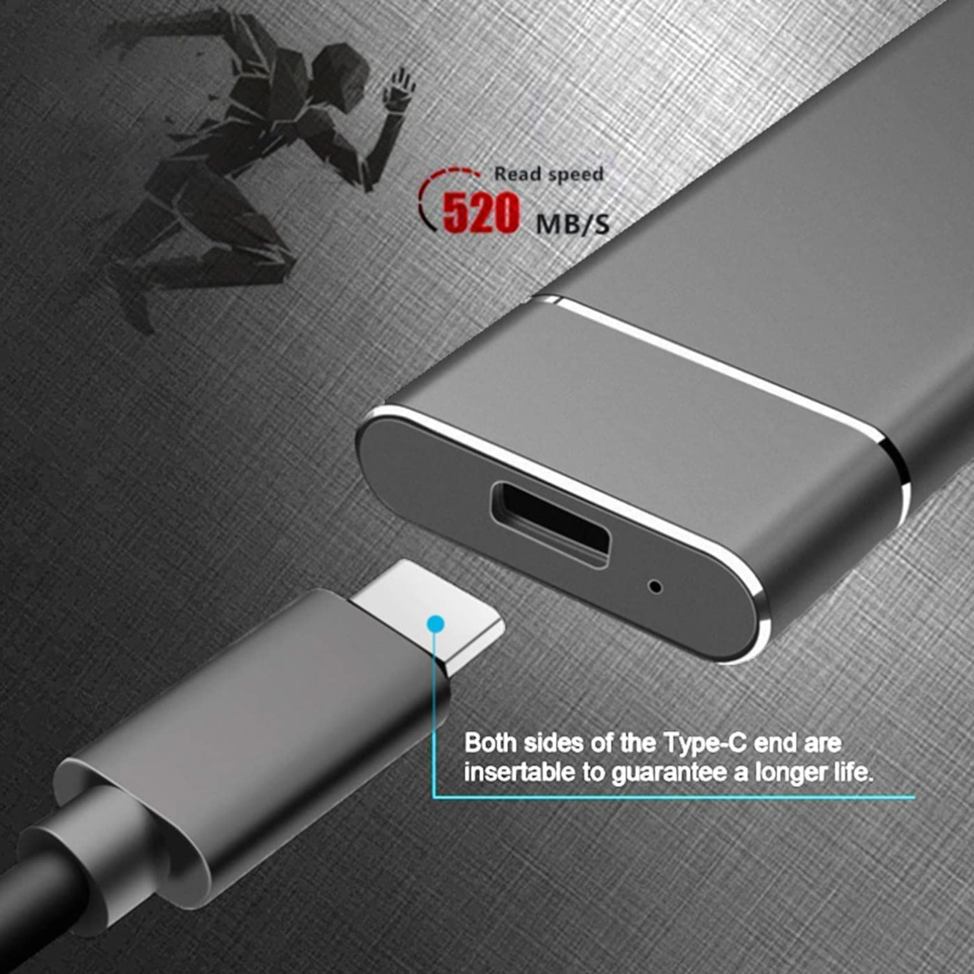 新品 ポータブルSSD 高速 512GB PC iPhone Android Amazon | 512GB 外付けSSD ポータブルSSD 高速データ転送 Windows/MAC