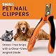 GoPets Nail Clipper for Small to Medium Pets, Quick Sensor Safety Guard, Heavy Duty Trimmer for Thick Nails, Stainless Steel Blades, Grooming Tool for Dogs & Cats, Non-Slip Handle, Built-in Nail File Product Image 2