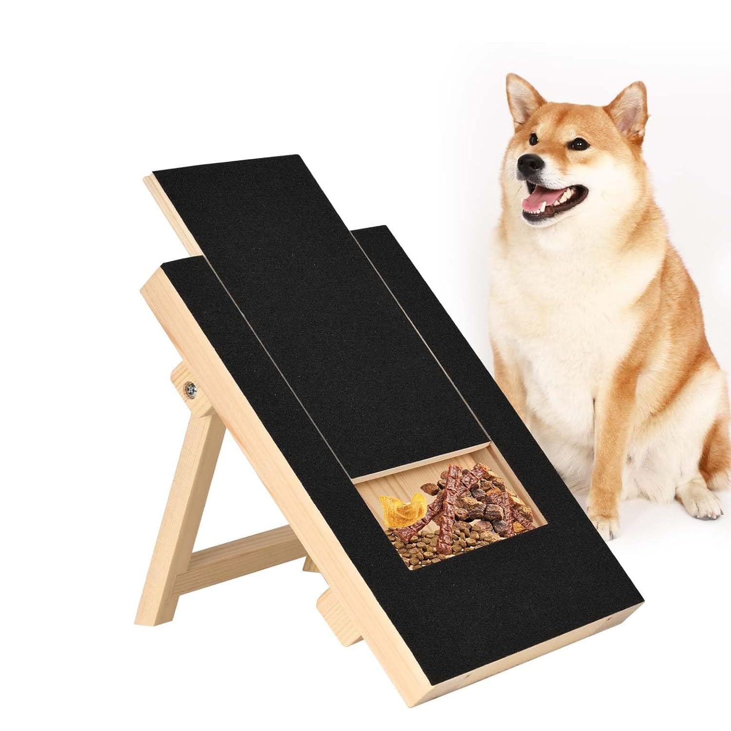 Ankila Dog Nail Scratch Board, Dog Nail Scratch Pad with Treat Box,Replaceable Sandpaper,Dog Grooming Supplies,Pet Nail Trimmer for Small Medium Large Dogs,14 * 10 * 2in