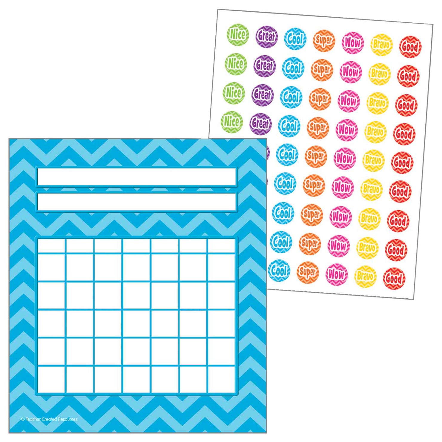 Teacher Created Resouces Incentive Charts/Stickers, Aqua
