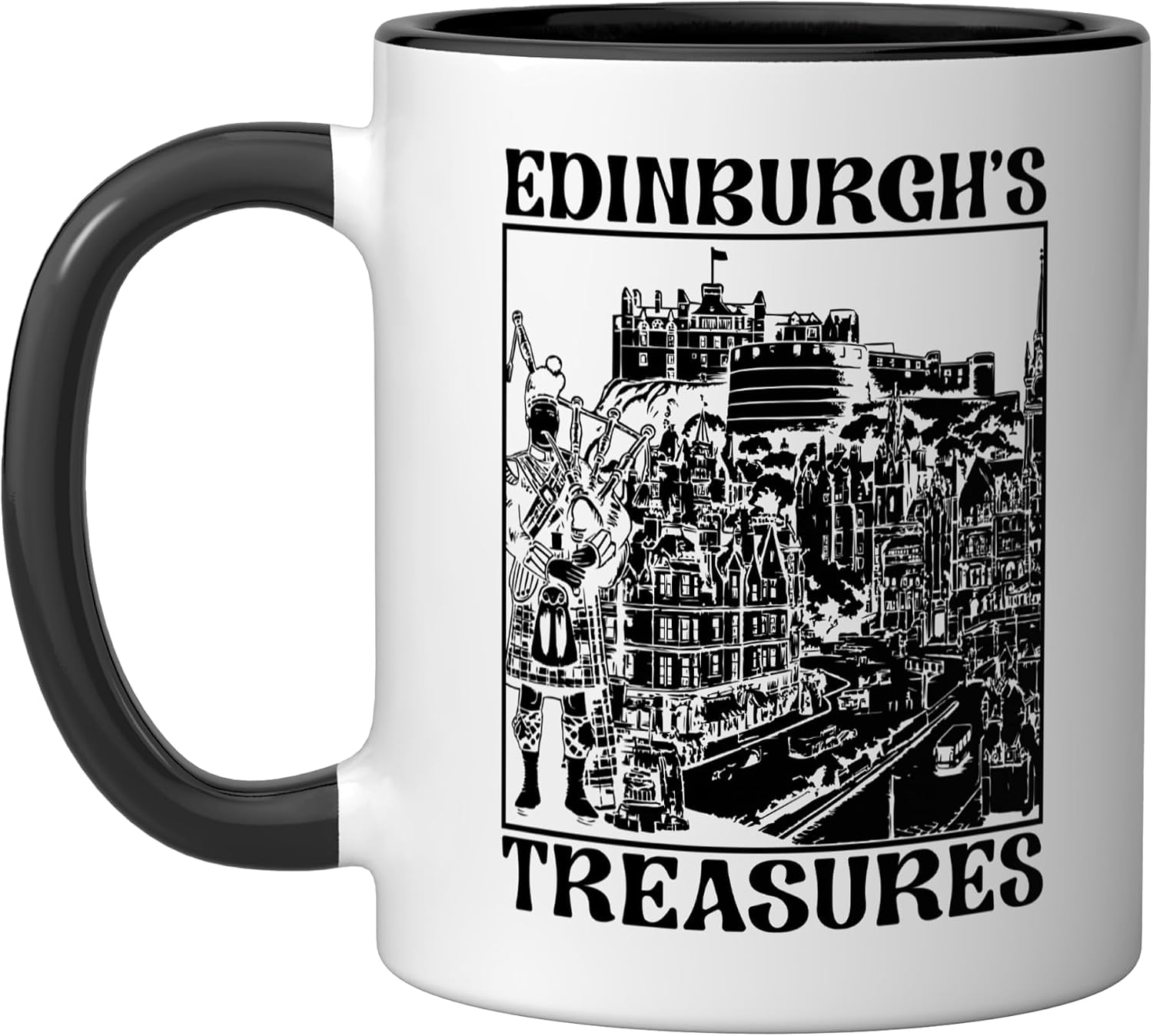Edinburgh Scotland Country Travel Vacation I Love Edinburgh Ceramic Mug, Blue/White, 15oz image 4