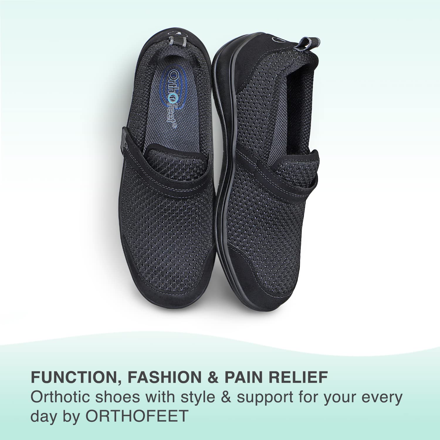 Orthofeetwomens Orthopedic Stretch Knit Quincy Slip On Shoes - Main Image