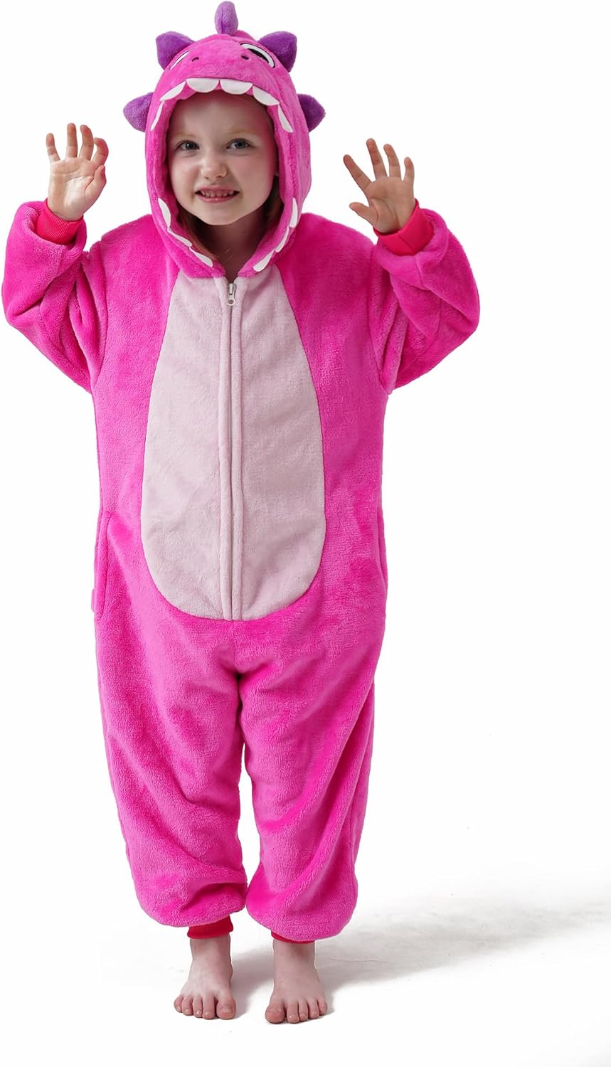 Kids Boys Girls Halloween Onesie Costume,One Piece Pajamas,Halloween Funny Animal Onesie Cosplay Costume 3-14Y - Image 3