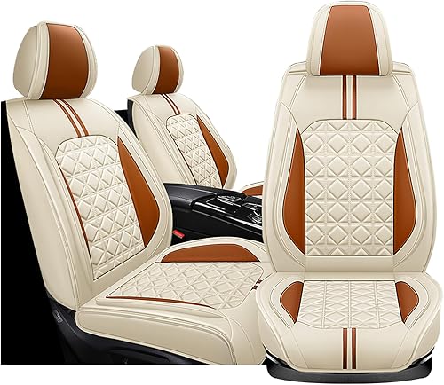 Miniatura 2 de HESHS Fundas de asiento de automóvil para Volkswagen Beetle 2012-2019, funda de asiento de automóvil de cuero de alta calidad para 2 asientos,