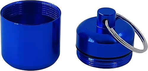 Miniatura 7 de Pastillero portátil de aluminio de 6 piezas, caja de pastillas, organizador de píldoras, organizador de píldoras de metal