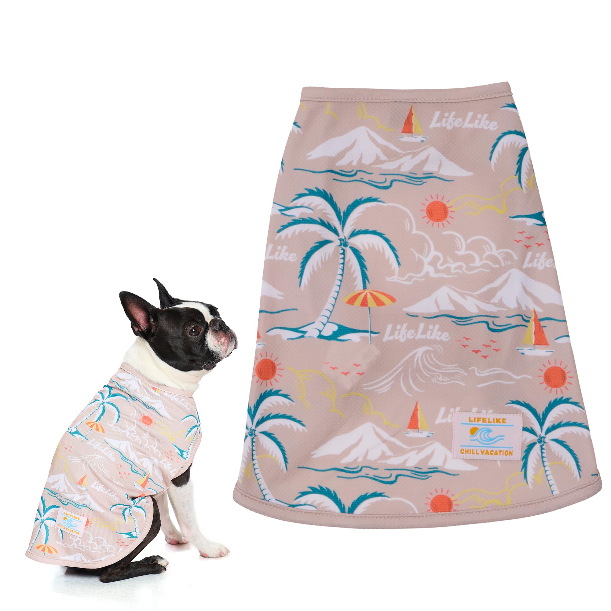 Amazon | 【LIFELIKE公式】COOLING アロハポンチョ 犬 服 シャツ 春服