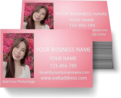 Miniatura 3 de Tarjetas de visita personalizables con logotipo, 500 tarjetas de visita personalizadas de doble cara, tarjetas de visita profesionales de 3.5 x 2