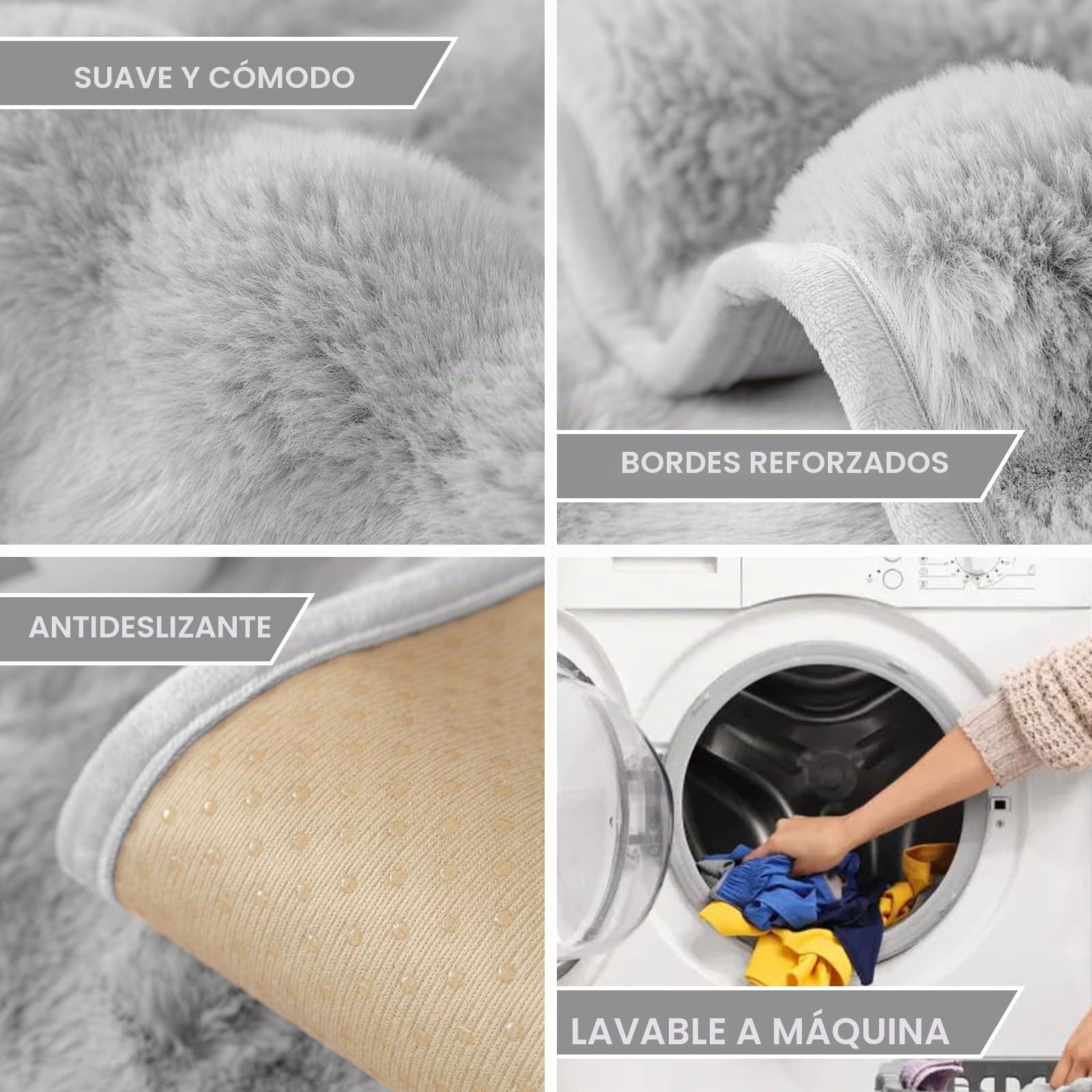 ShowyLive Funda Sofa Chaise Long, Fundas Universal para Sofa 1 2 3 4 Plazas Protector de Cubre Sofa- Súper Suave Antideslizante Antiarañazos para Perros Gatos (90 * 240 CM, Gris Claro)
