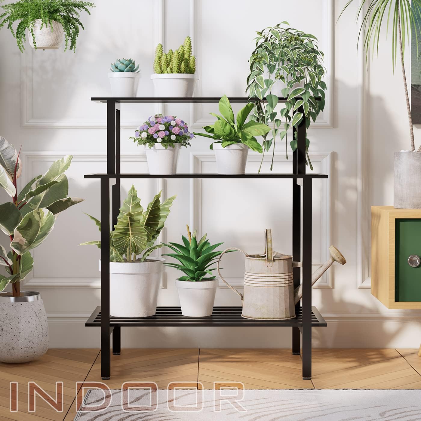 3 Tier Plant Stand Indoor, Metal Indoor Plant for Mutiple Plants
