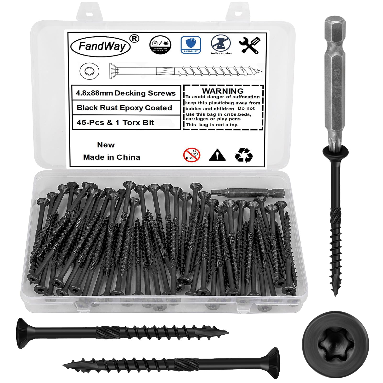 FandWay M5 Schrauben Set,299 Stück Linsenkopf Schrauben mit