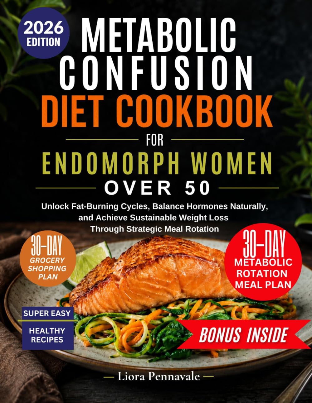 Metabolic Confusion Diet Cookbook for Endomorph Women Over 50: Unlock Fat Burning Cycles, Balanced Hormones Naturally, And Achieve Sustainable Weight Loss, Through Strategic Meal Rotation