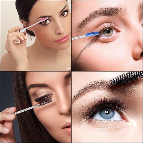 Miniatura 2 de Juego de 20 varitas desechables para rímel – Cepillos de pestañas de diamante, tubos de varita de pestañas, carretes con tubo vacío – Herramienta de