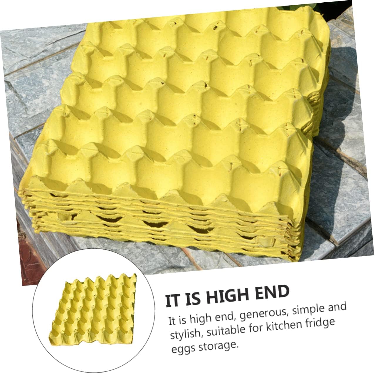 Artibetter 10pcs Storage Containers Pulp Household Trays Refrigerator Organizer for Easy to Move and Prevent Breakage for Kitchen Use