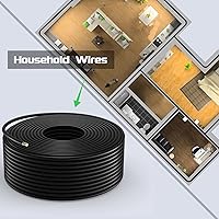 Vista 8 de Cable de Panel Solar Bateria Power 100 pies, Cable de Extensión Solar de 10 AWG (6 mm²), Cable de Cobre Estañado para Exterior, Automotriz, RV, Negro