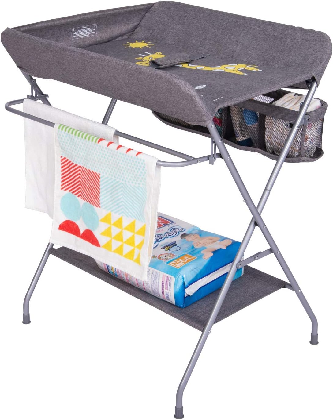 Palomacleo Portable Baby Changing Table Waterproof Diaper Changing Table with