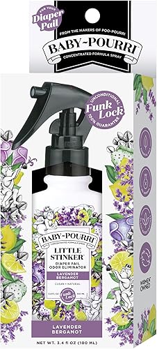 Miniatura 10 de Baby-Pourri Little Stinker - Espray ambientador de olores para pañales, 3.4 onzas líquidas, lavanda, bergamota, eucalipto y vainilla