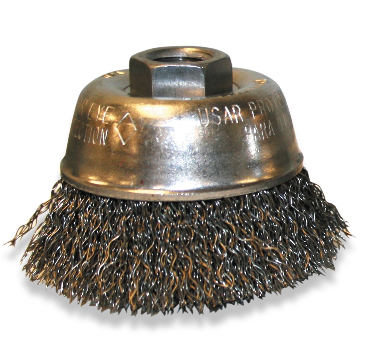 Brosse coupe ondulés 0,014 fils acier US Forge 91132 pour meulage et décapage métaux