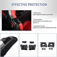 Vista 4 de Guía de repuesto para cinturón de seguridad compatible con Chevrolet Corvette C8 Stingray 2020-2023, clips para cinturón de seguridad de ABS