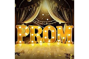 4 Pcs LED Prom Letter Lights Grad Prom Decorations 2024