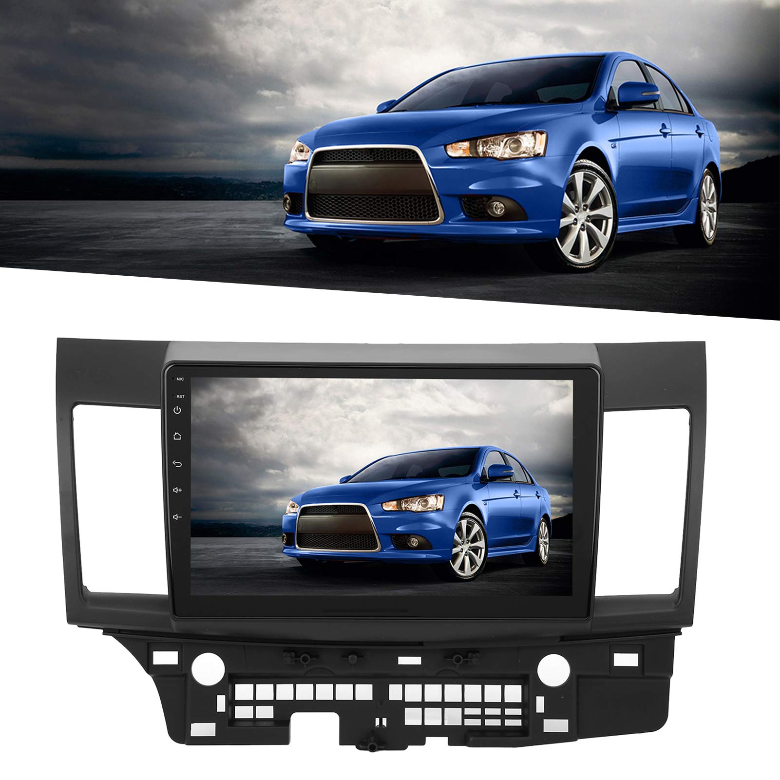 KIMISS Auto-Stereo-Touchscreen-Radio, 10,1-Zoll-Auto-GPS-Player 1 + 16 GB MP5-Player GPS-Navigationssystem Passend für Lancer EX 2010-2015