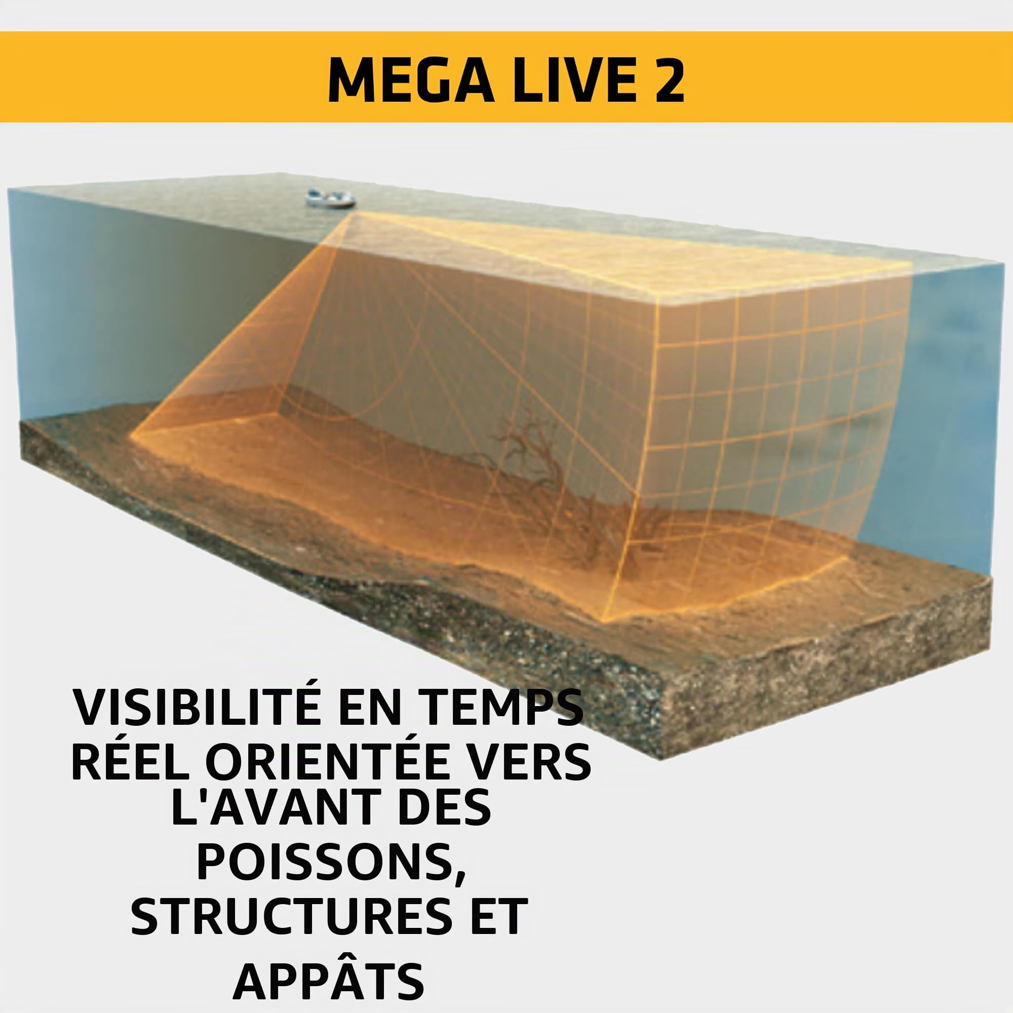 Humminbird Mega Live 2 Transducteur d'imagerie, Sondeur de Peche Echosondeur
