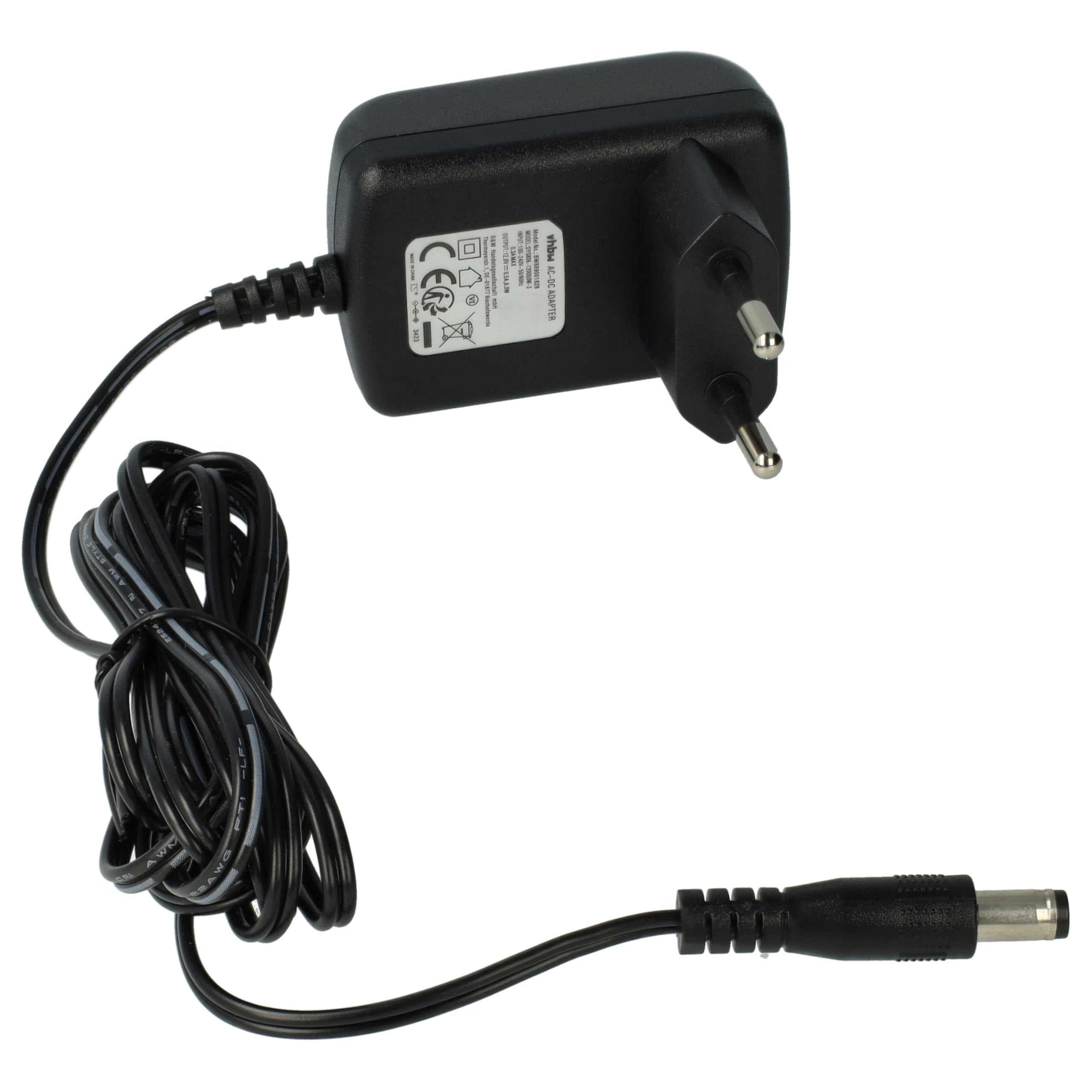 vhbw 1x Netzteil kompatibel mit Soehnle Professional 9220, 9221, 9222, 9240, 9241, 9310 Tischwaage, Plattformwaage - 180 cm