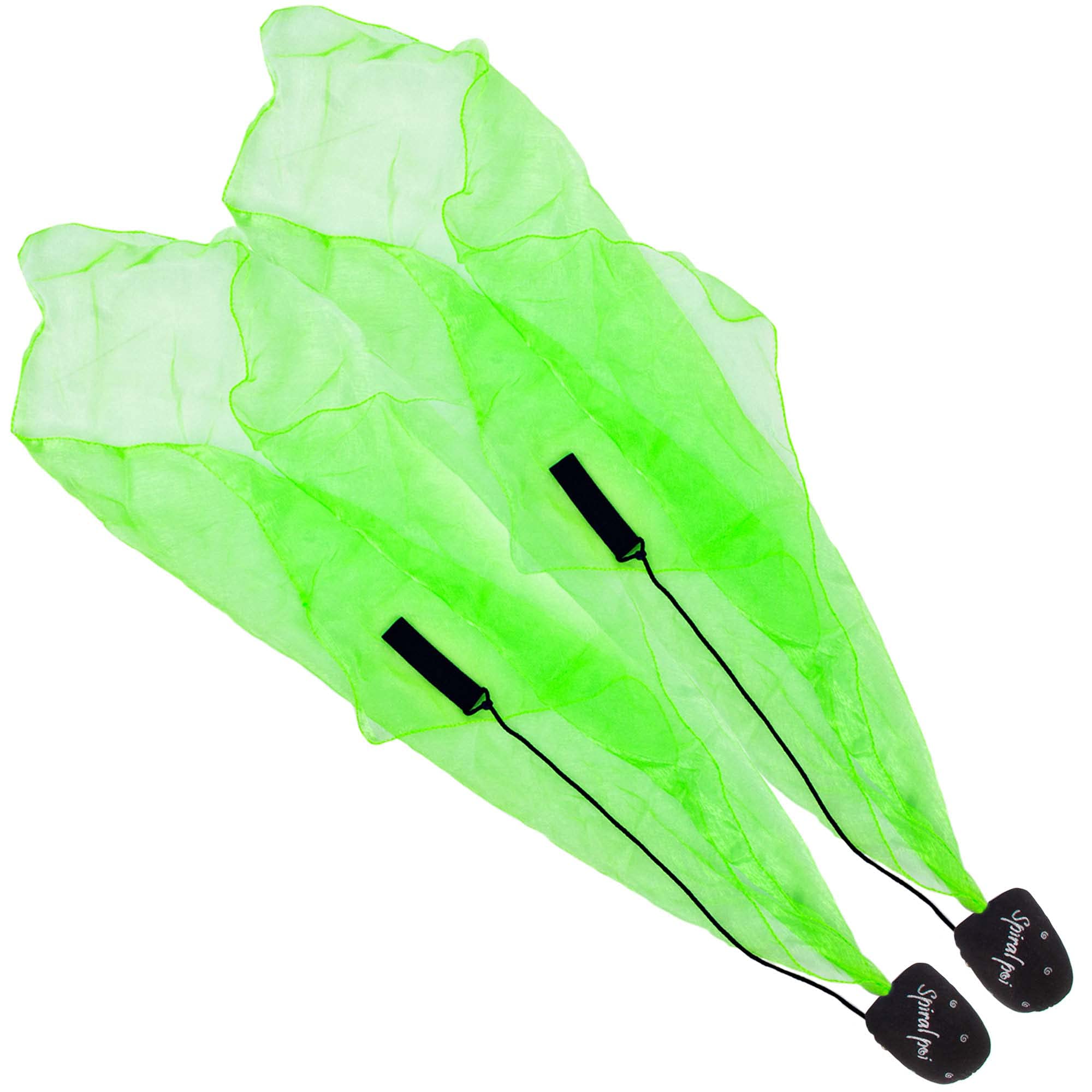 Pyropixies UV Green Spiral Poi